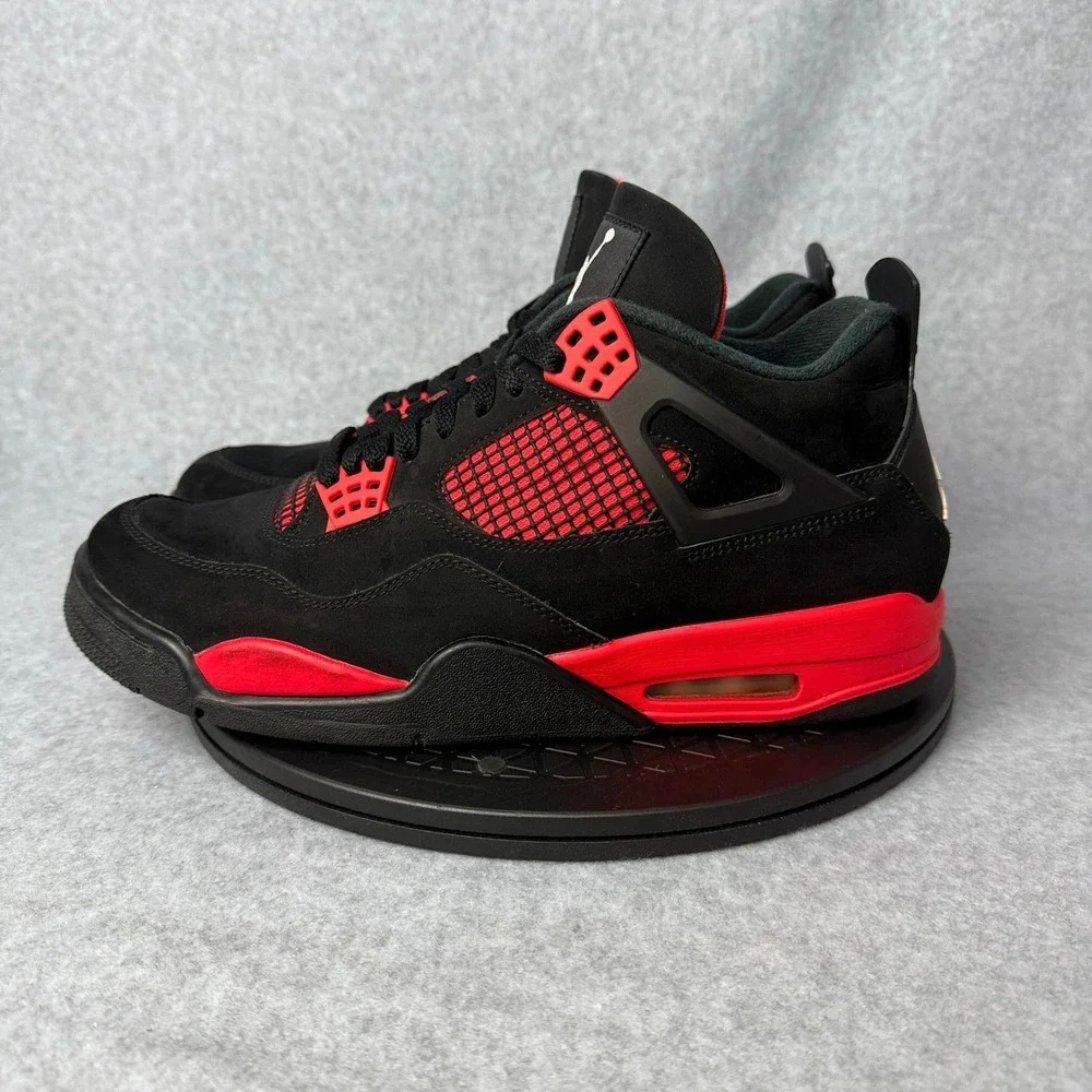 Jordan 4 Retro Red Thunder Black Crimson CT8527-016 Mens 11.5 Basketball Shoes
